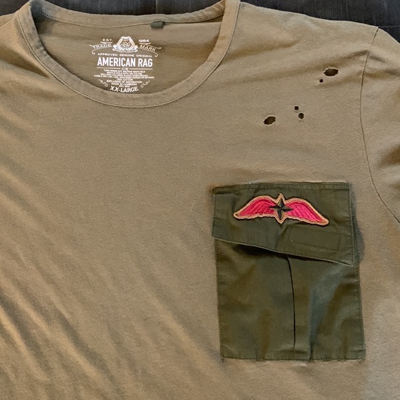 American Rag t shirt with pocket - Men’s size XXL - Gently worn - Picture 3 of 8